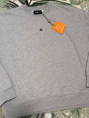 YoungLA Elevated Essentials Crewneck Grey Sweatshirt Mens Size XL NEW